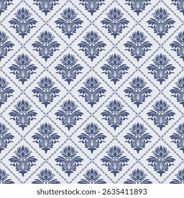 Elegant Damask Seamless Pattern. Vector design for Wallpaper, Fabric, Branding, Packaging, Invitations, Wedding, Home Decor Design