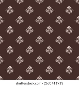 Elegant Damask Seamless Pattern. Vector design for Wallpaper, Fabric, Branding, Packaging, Invitations, Wedding, Home Decor Design
