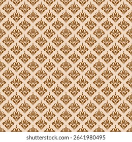 Elegant Damask Seamless Pattern. Vector design for Wallpaper, Fabric, Branding, Packaging, Invitations, Wedding, Home Decor Design