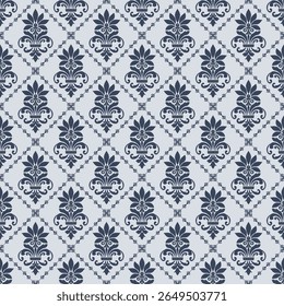 Elegant Damask Seamless Pattern. Vector design for Wallpaper, Fabric, Branding, Packaging, Invitations, Wedding, Home Decor Design