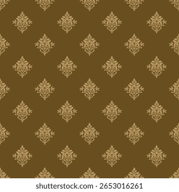 Elegant Damask Seamless Pattern. Vector design for Wallpaper, Fabric, Branding, Packaging, Invitations, Wedding, Home Decor Design
