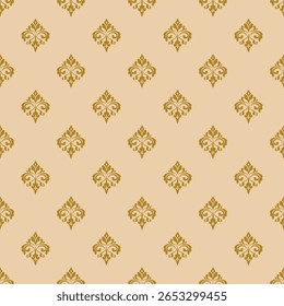 Elegant Damask Seamless Pattern. Vector for luxury designs, Wallpaper, Fabric, Branding, Packaging, Invitations, Wedding, Home Decor Design and classic Asian inspired themes.