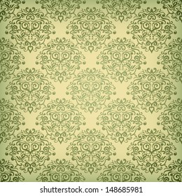 Elegant damask wallpaper