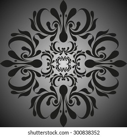 Elegant damask wallpaper.