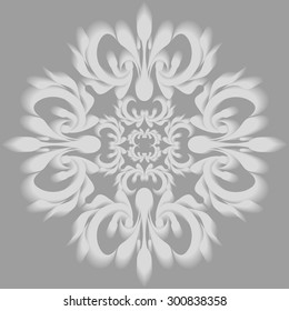 Elegant damask wallpaper.