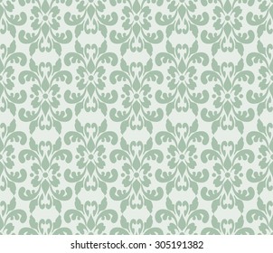 Elegant damask wallpaper. Vintage pattern. Seamless classic background.