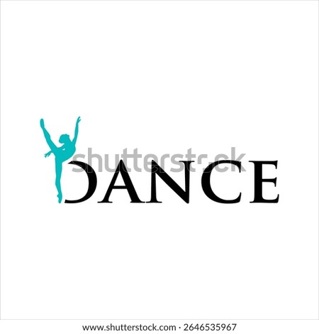 Elegant Dance Studio Logo Design with Ballerina Silhouette and Bold Lettering Promotes Grace and Movement in Artistic Expression and Fitness Programs Showcasing a Modern Aesthetic