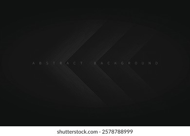 elegant dark abstract background. realistic grey line vector illustration. premium eps10 graphics