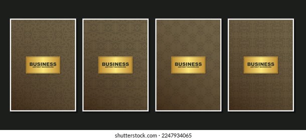 elegant dark abstract line pattern cover