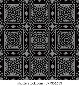 Elegant dark antique background image of cross bar square star flower