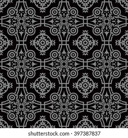 Elegant dark antique background image of round kaleidoscope flower