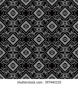 Elegant dark antique background image of flower vine square