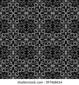 Elegant dark antique background image of peacock feather kaleidoscope