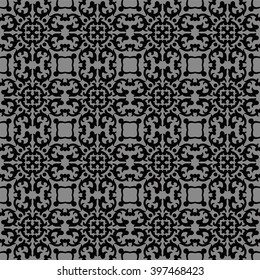 Elegant dark antique background image of spiral round square kaleidoscope