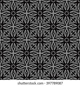 Elegant dark antique background image of cross geometry star flower