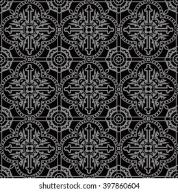 Elegant dark antique background image of round curve circle geometry
