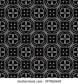 Elegant dark antique background image of round line flower kaleidoscope
