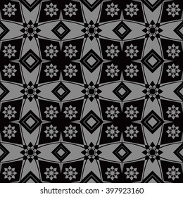 Elegant dark antique background image of flower square cross geometry