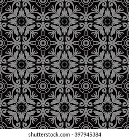 Elegant dark antique background image of round spiral flower cross