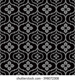 Elegant dark antique background image of round curve flower