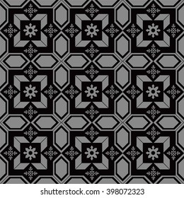 Elegant dark antique background image of cross square flower