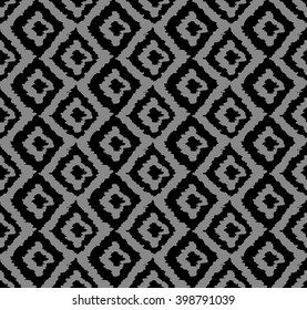 Elegant dark antique background image of hand drawn check geometry
