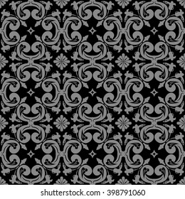 Elegant dark antique background image of round spiral flower cross