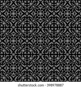 Elegant dark antique background image of spiral geometry kaleidoscope
