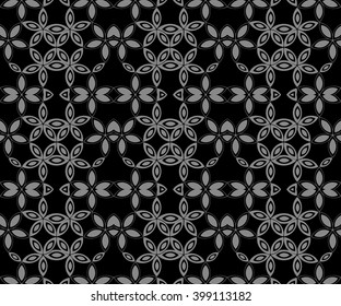 Elegant dark antique background image of round star curve cross flower