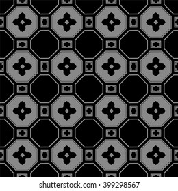 Elegant dark antique background image of polygon cross flower