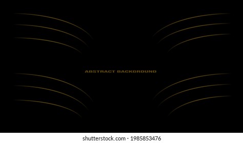 elegant dark background with gold lines on the left and right for banners, covers, posters, social media backgrounds, card backgrounds