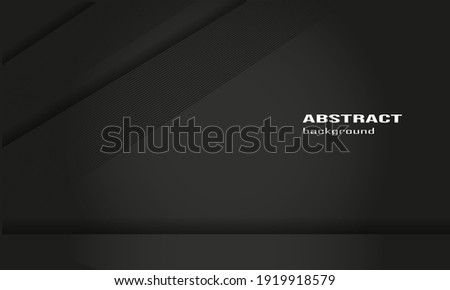 elegant dark background with outline on left with elegant shadow for banner, social media background, business card background, business card, book cover, wallpaper, poster, template