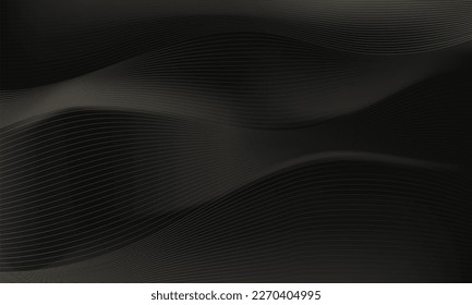 Eleganter dunkler Hintergrund mit gewellten Linien