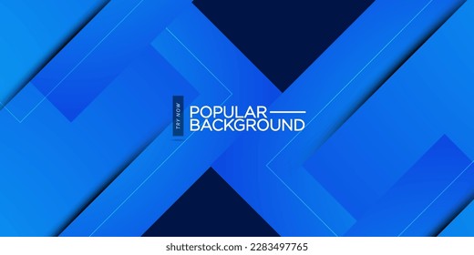 Elegante geometría de fondo abstracta azul oscuro con sombra. Diseño genial para banner, portada, volante, folleto, diseño de afiches, presentación de negocios y sitio web. Vector Eps10