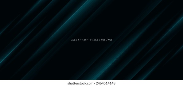 Elegante fondo abstracto azul oscuro con líneas brillantes. Diseño de líneas diagonales brillantes. Textura moderna. Concepto de tecnología futurista. Traje para el Sitio web, folleto, corporativo, presentación, Anuncio, volante