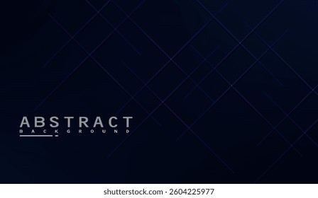 Elegant dark blue abstract background with geometric lines, suitable for sophisticated presentations, digital media projects, and high-tech branding that evokes a sense of refinement