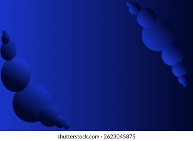 Elegant dark blue abstract background with soft gradient and rounded elements. Versatile for web, print, and multimedia