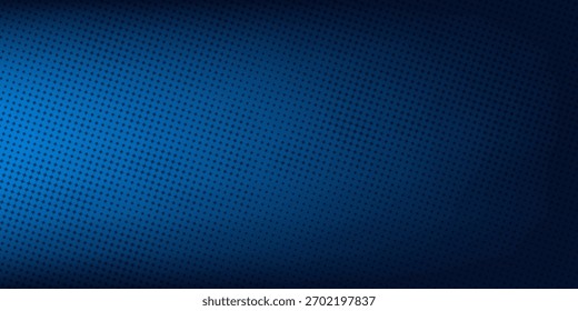 Elegant Dark Blue Halftone Pattern Background with Subtle Gradient