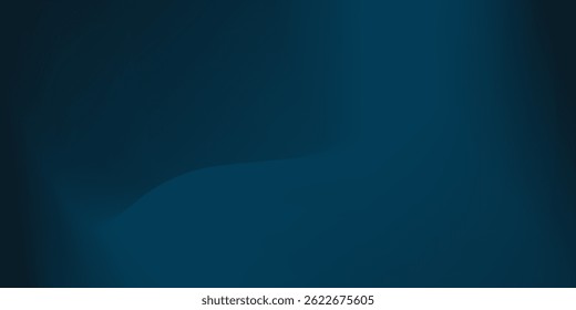 Elegant dark blue to light blue and green gradient background illustration, ideal for sophisticated visual designs and stylish layouts, blending smoothly from deep to soft blue hues. Vector Design