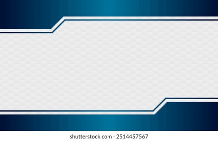  Elegante diseño de Anuncio de Vector de marco de línea azul oscuro