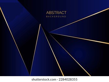 Elegant dark blue polygonal background