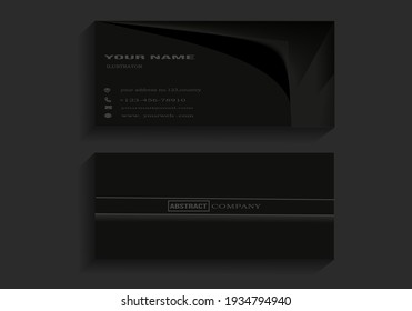 Elegant dark card background with small lines on the right and text on the left for business cards, visiting cards, banners, covers