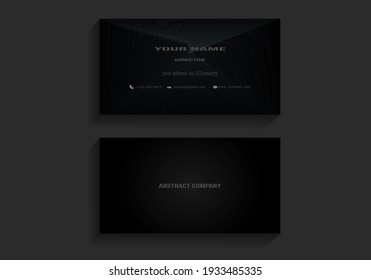 elegant dark colored card background and text for business cards, banners, visiting cards