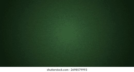 Elegant dark emerald green background with black shadow border and old vintage grunge texture design