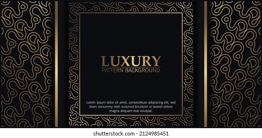 elegant dark and gold geometric pattern background