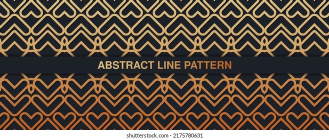 eleganter, dunkler und goldener geometrischer Hintergrund