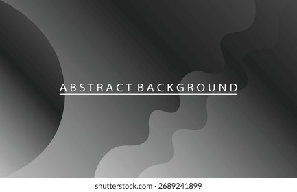Elegant Dark Gradient Abstract Shapes Background Design