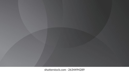 Elegante cinza escuro Sobreposição Círculos Fundo com luz Sutil Play, Proporcionando uma estética moderna e sofisticada para Web Design e Modelos de Apresentação