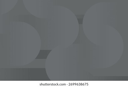 Elegante fondo de círculos superpuestos de color gris oscuro con juego de luces sutiles, que proporciona una estética moderna y sofisticada para Plantillas de Diseño web y presentación
