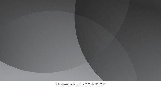 Los elegantes círculos superpuestos de color gris oscuro crean un fondo abstracto moderno y sofisticado. Perfecto para Diseño web, presentaciones, negocios o proyectos de marca mínimos